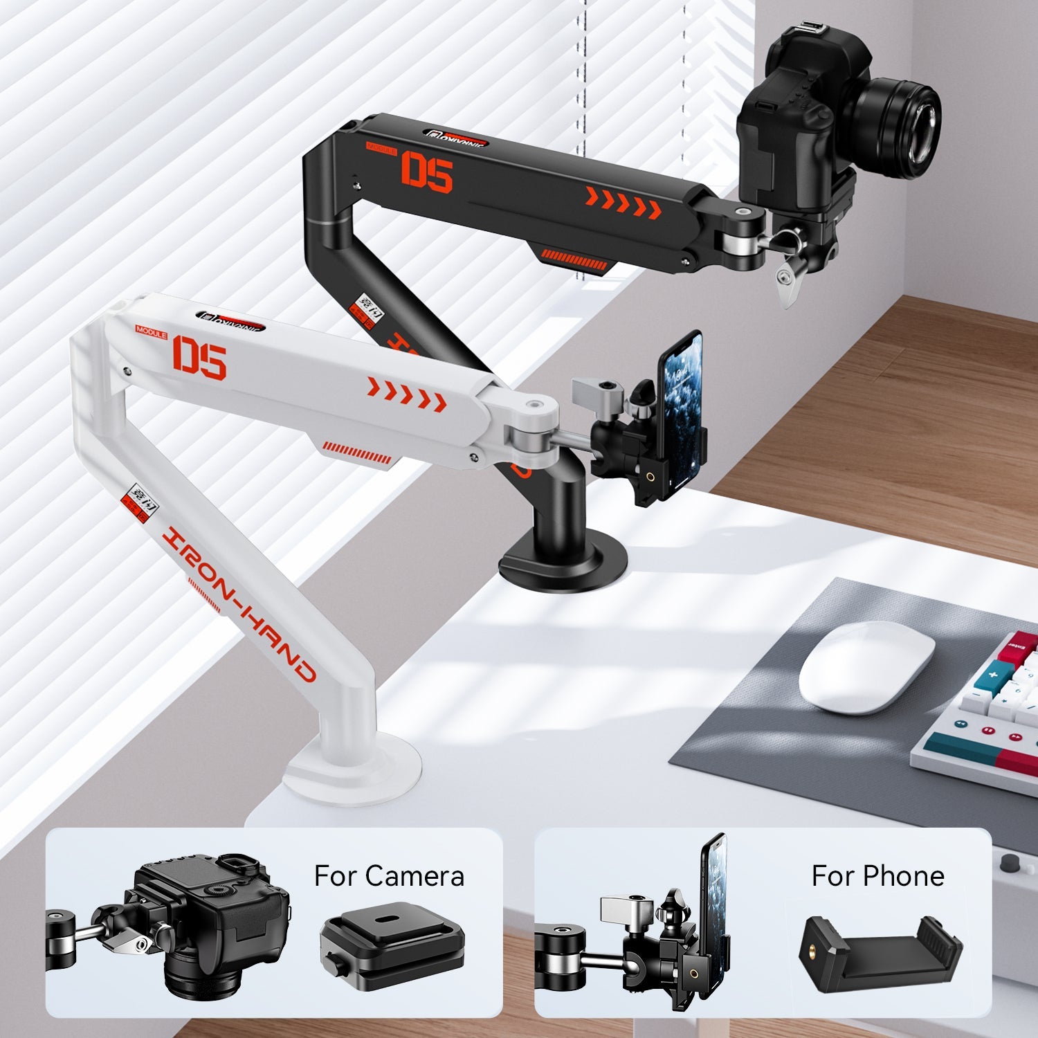 Floating Hydraulic Camera Articulating Arm StandJINRAIKO