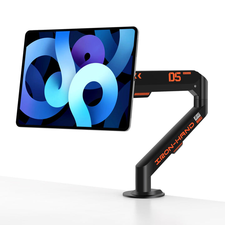 Magnetic Suction Charging Floating Hydraulic Articulating Arm Stand with VESA Mount for iPadJINRAIKO
