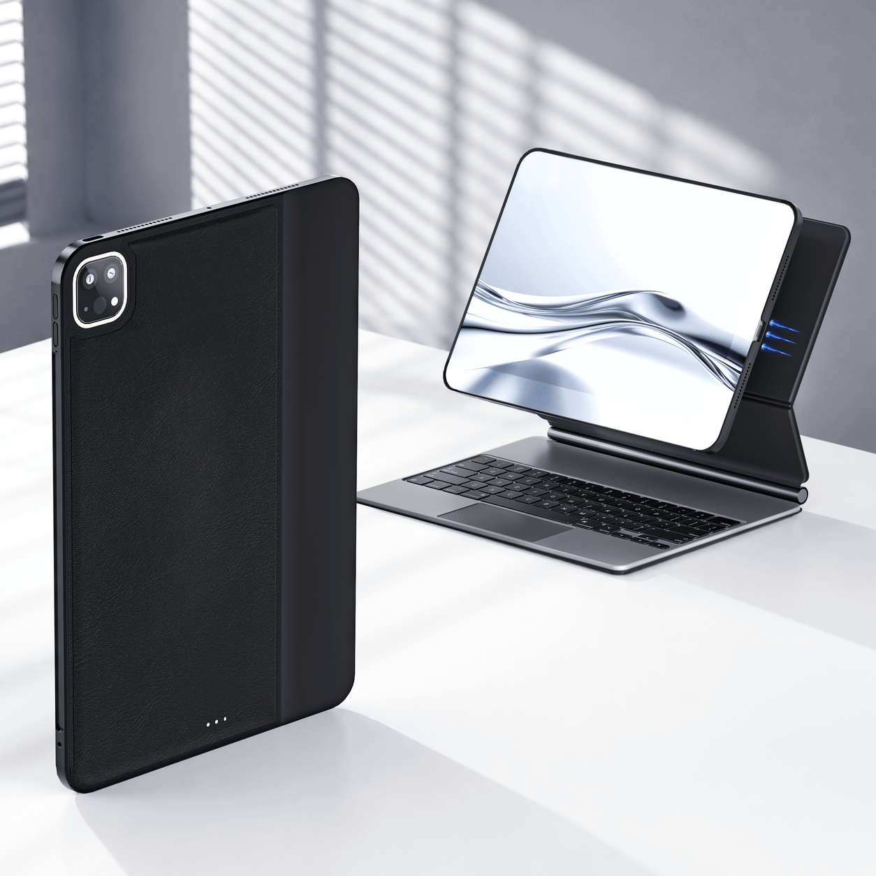 JINRAIKO iPad Pro M4 Ultra-Slim Case, Compatible with Magic Keyboard