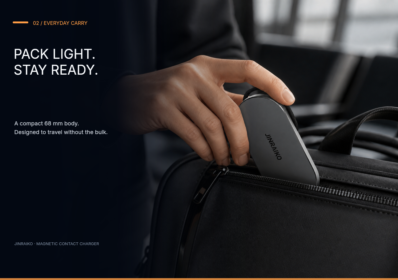 Q21 Ultra everyday carry — compact magnetic contact charger