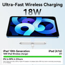Close-up of the Q22 magnetic contact charger for iPad 10th Gen.